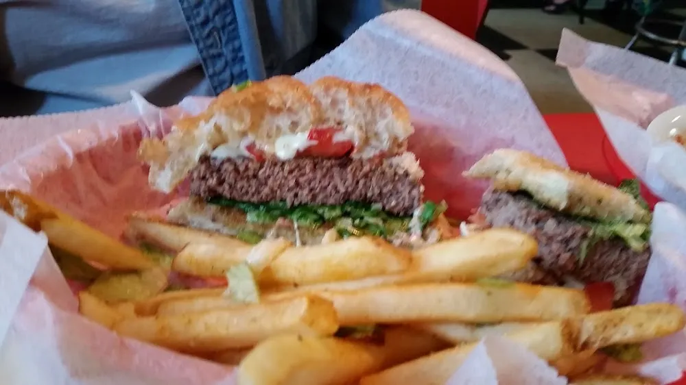 Hamburger with Fries