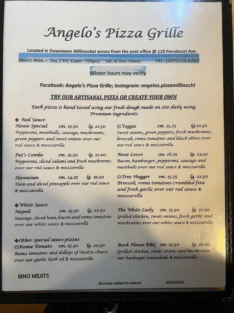 Angelos Pizza Grille Menu image 3